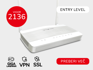 Draytek Vigor Serija 2136 - 2.5G usmerjevalniki za SOHO okolja